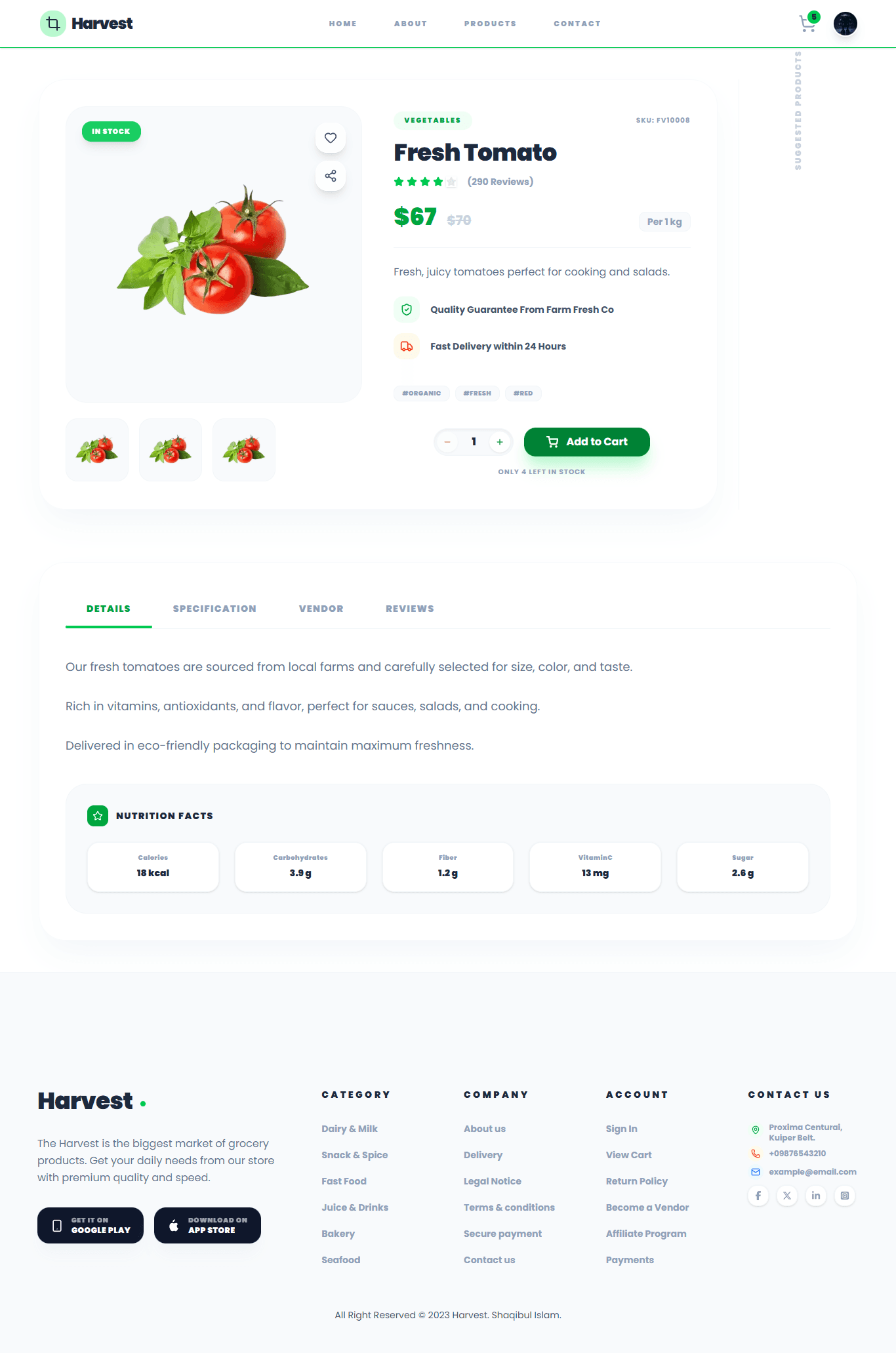 Harvest - Premium Organic E-Commerce Platform screenshot 4