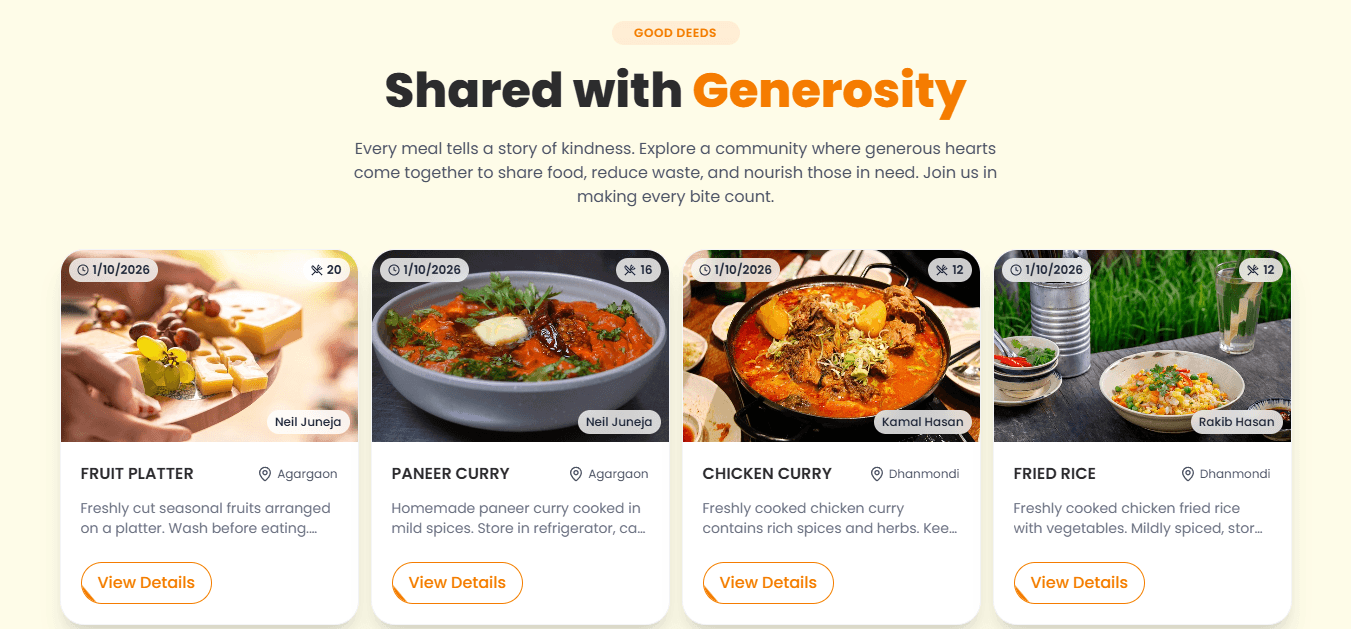 ShareBite - Full Stack Platform for Community Food Sharing screenshot 5